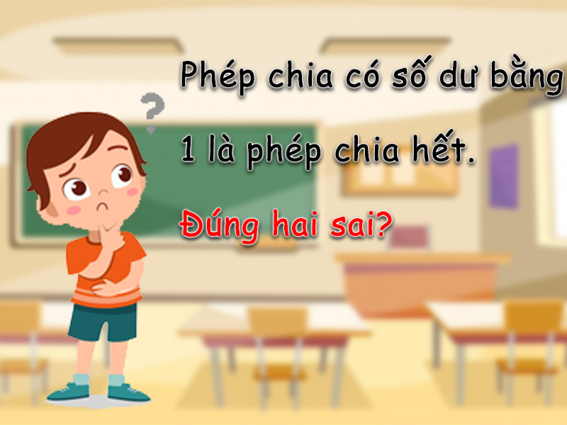 Bài toán đánh đố về tính chất của phép chia